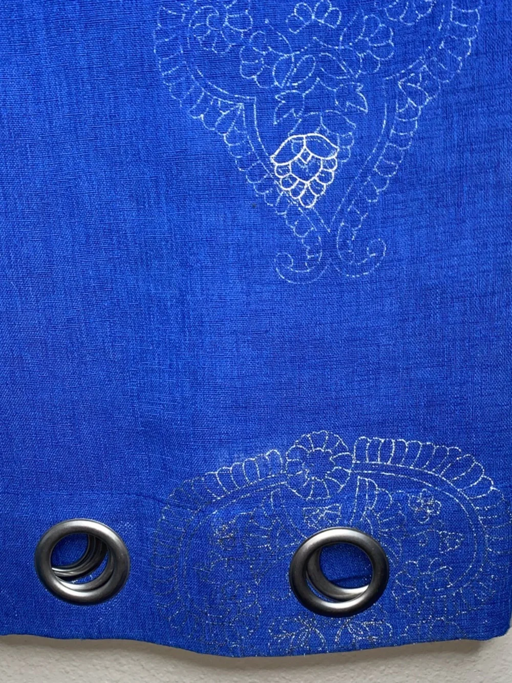 Metallic Window Panels in Blue